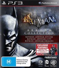 Batman: Arkham Asylum and Batman: Arkham City Dual Pack Playstation 3 US box art